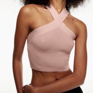 Light purple Babton Aritzia criss cross tank